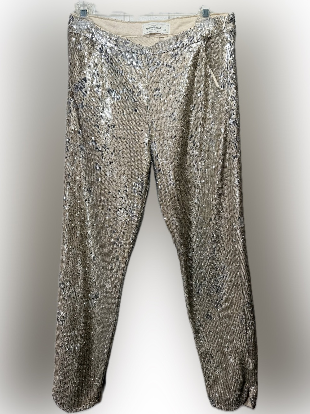 Abercrombie & Fitch gold sequence ankle pants size small